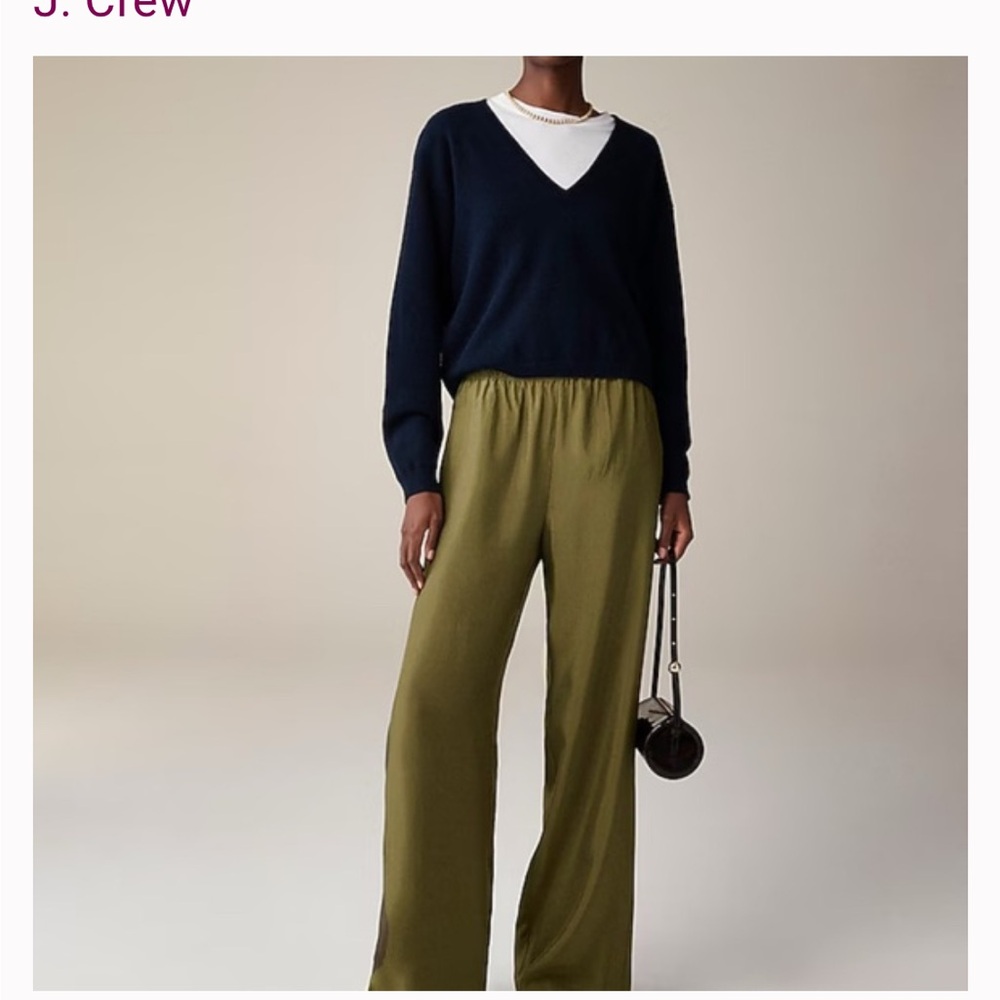 NWT Olive Straus Satin Pants
